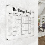 Personalized Acrylic Family Planner Wall Calendar
