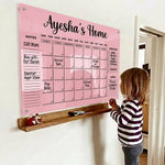 Personalized Acrylic Family Planner Wall Calendar